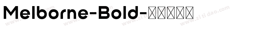 Melborne-Bold字体转换
