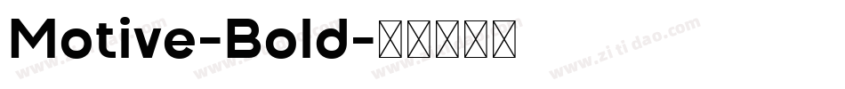 Motive-Bold字体转换