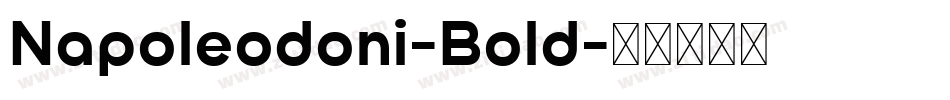 Napoleodoni-Bold字体转换