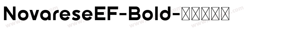 NovareseEF-Bold字体转换