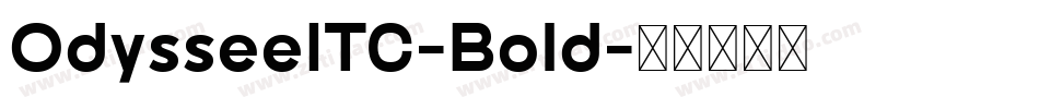 OdysseeITC-Bold字体转换