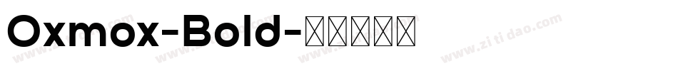Oxmox-Bold字体转换