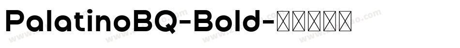 PalatinoBQ-Bold字体转换