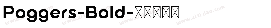 Poggers-Bold字体转换