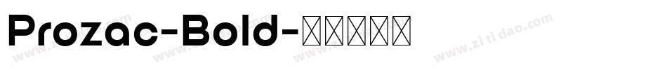 Prozac-Bold字体转换