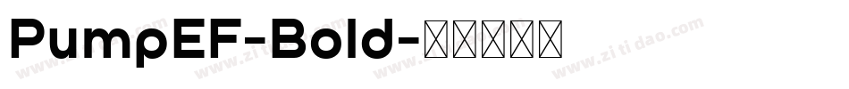 PumpEF-Bold字体转换