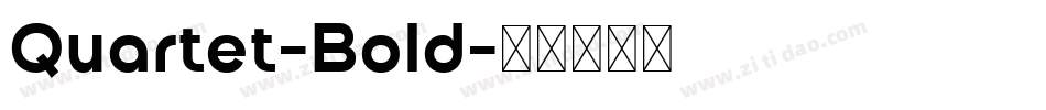 Quartet-Bold字体转换