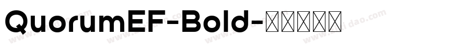 QuorumEF-Bold字体转换
