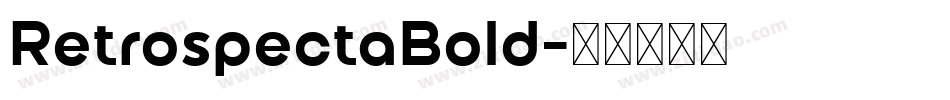 RetrospectaBold字体转换