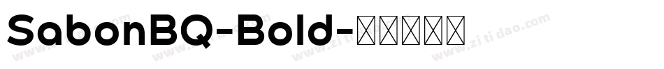 SabonBQ-Bold字体转换