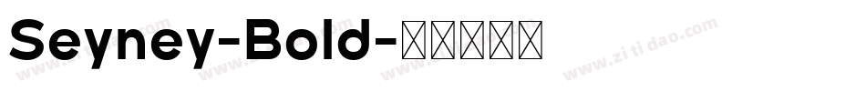 Seyney-Bold字体转换