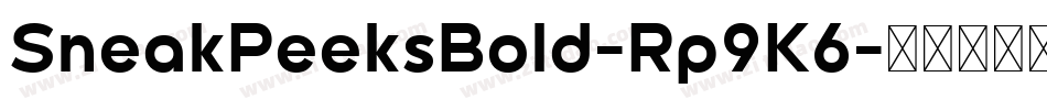 SneakPeeksBold-Rp9K6字体转换