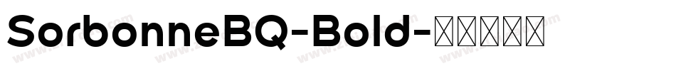 SorbonneBQ-Bold字体转换