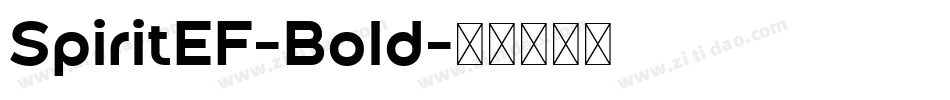SpiritEF-Bold字体转换