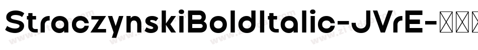 StraczynskiBoldItalic-JVrE字体转换