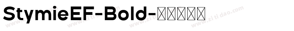 StymieEF-Bold字体转换