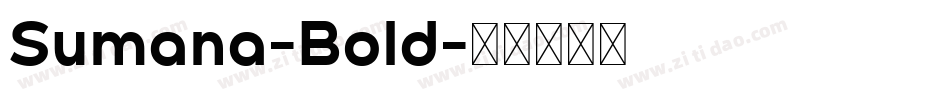 Sumana-Bold字体转换