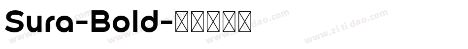 Sura-Bold字体转换