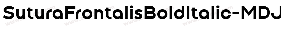 SuturaFrontalisBoldItalic-MDJ字体转换