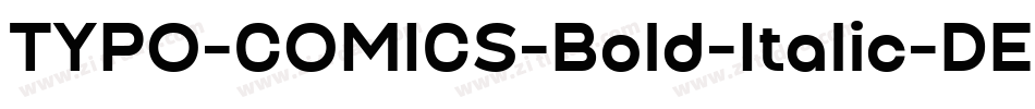 TYPO-COMICS-Bold-Italic-DEMO字体转换