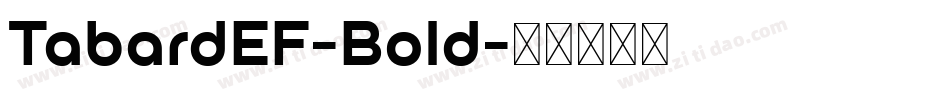 TabardEF-Bold字体转换