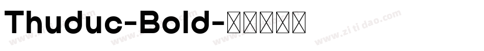 Thuduc-Bold字体转换