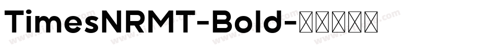 TimesNRMT-Bold字体转换