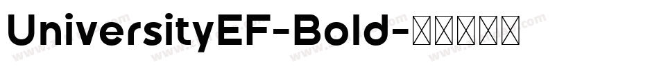 UniversityEF-Bold字体转换