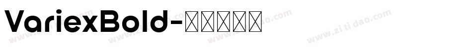 VariexBold字体转换