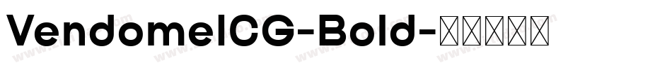 VendomeICG-Bold字体转换
