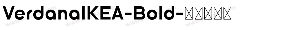 VerdanaIKEA-Bold字体转换