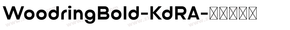 WoodringBold-KdRA字体转换