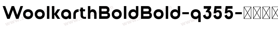 WoolkarthBoldBold-q355字体转换