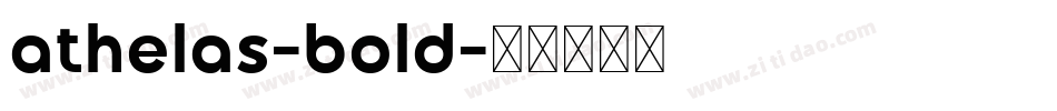 athelas-bold字体转换