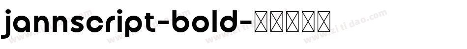 jannscript-bold字体转换