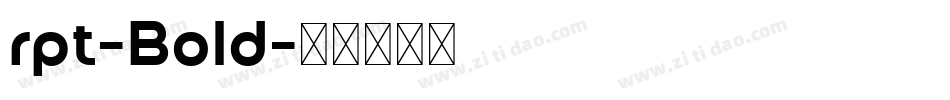 rpt-Bold字体转换