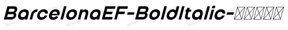 BarcelonaEF-BoldItalic字体转换