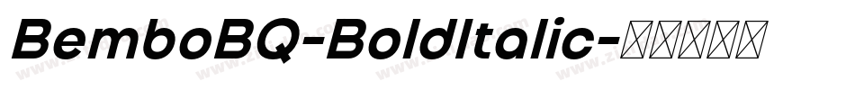 BemboBQ-BoldItalic字体转换