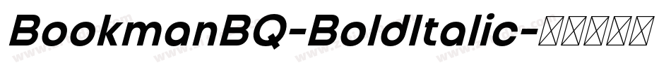 BookmanBQ-BoldItalic字体转换
