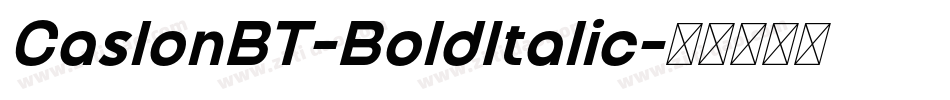 CaslonBT-BoldItalic字体转换