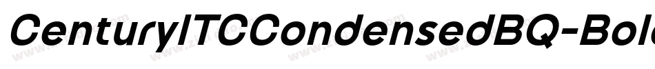 CenturyITCCondensedBQ-BoldItalic字体转换