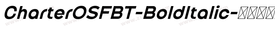 CharterOSFBT-BoldItalic字体转换