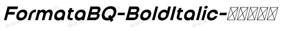 FormataBQ-BoldItalic字体转换