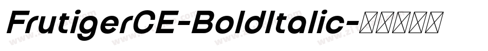 FrutigerCE-BoldItalic字体转换