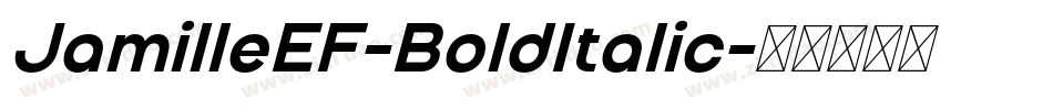 JamilleEF-BoldItalic字体转换