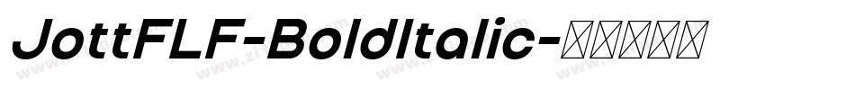 JottFLF-BoldItalic字体转换