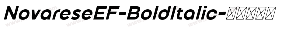 NovareseEF-BoldItalic字体转换