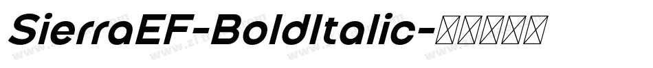 SierraEF-BoldItalic字体转换
