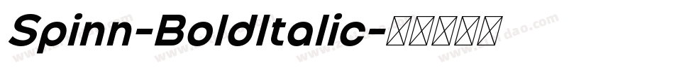 Spinn-BoldItalic字体转换 Spinn-BoldItalic字体转换