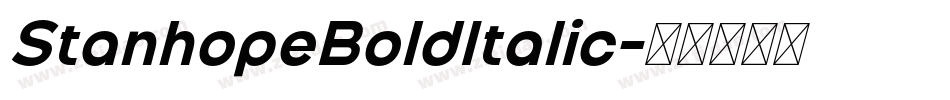 StanhopeBoldItalic字体转换